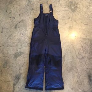 LL Bean Kids' Cold Buster Snow Bibs in size 10
